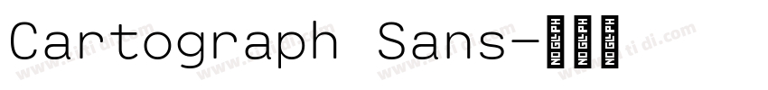 Cartograph Sans字体转换